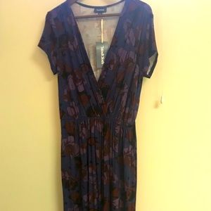 Modcloth dress, purple, size L, rayon and spandex